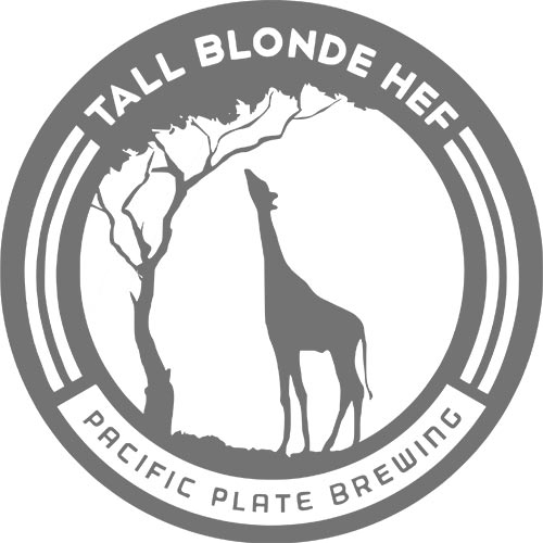 logo for Pacific Plate Brewing's Tall Blonde Hef